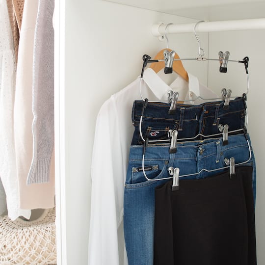 Organize It All 4 Tier Fold Up Skirt Hanger